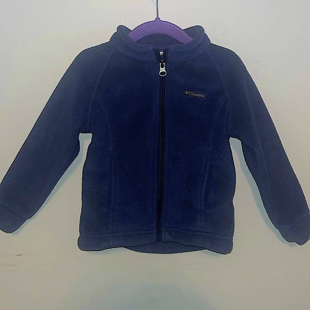 3T Navy Fleece Columbia Sweater